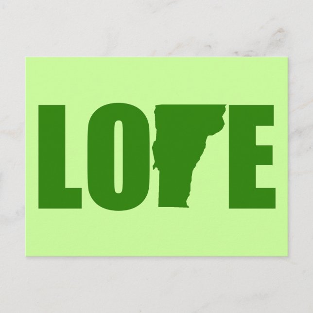 Carte postale Vermont Love (Devant)