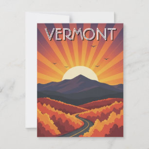 Carte Postale Vermont Travel
