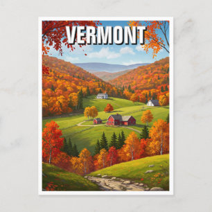Carte Postale Vermont Travel