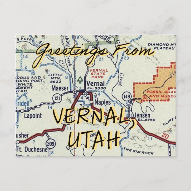 Carte Postale Vernal Utah Postcard (Devant)