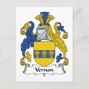 Carte Postale Vernon Family Crest