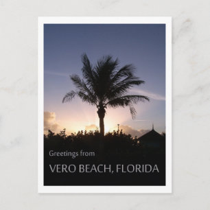 Carte Postale Vero Beach Silhouette