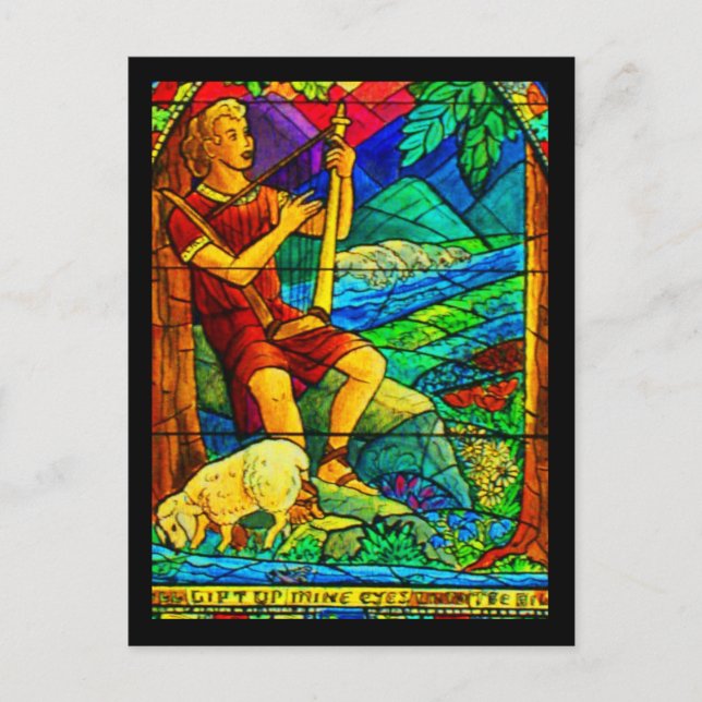 Carte Postale Verre à carreaux-9 (Devant)