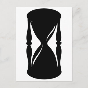 Carte Postale Verre à l'heure - Sables du temps