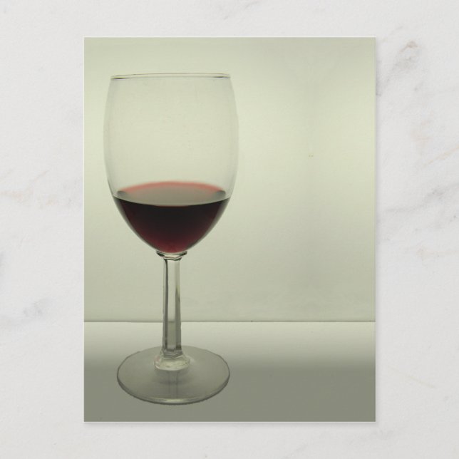 Carte Postale Verre à vin (Devant)