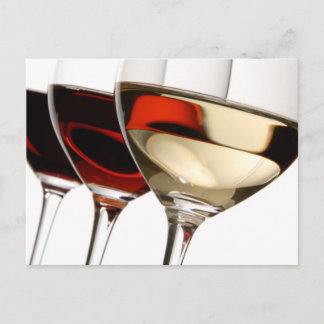 Carte Postale Verre à vin