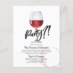 Carte Postale Verre à vin Humour   Célébration d'une occasion sp