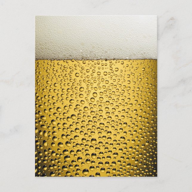 Carte Postale Verre de bière (Devant)