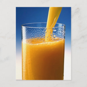 Carte Postale Verre de jus