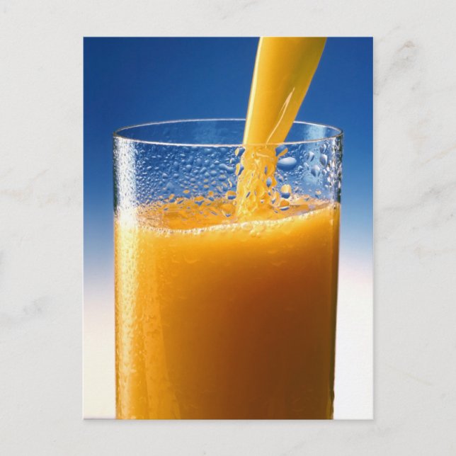 Carte Postale Verre de jus (Devant)