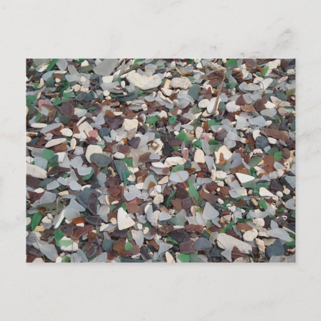 Carte Postale Verre de mer à Glass Beach - Bermudes (Devant)