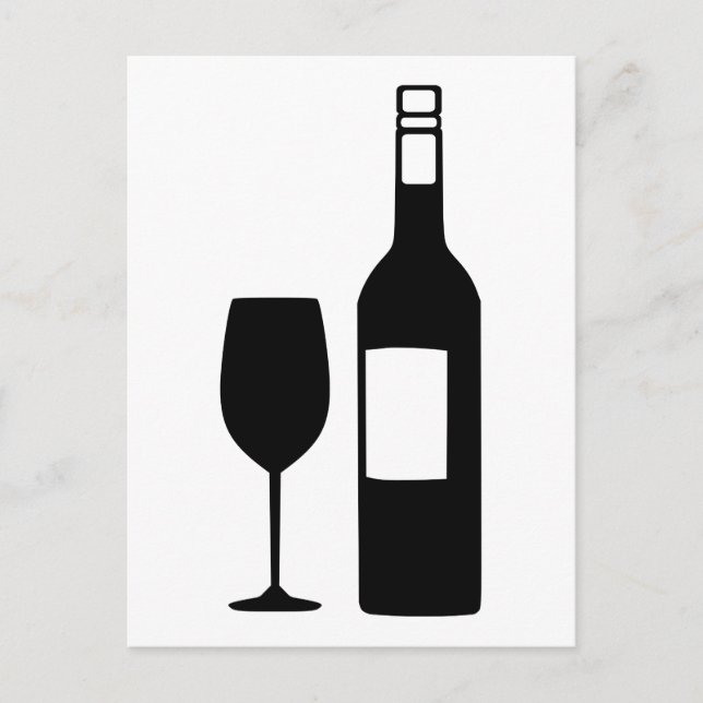 Carte Postale Verre en bouteille (Devant)