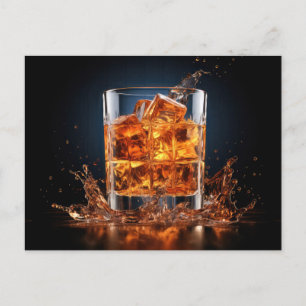 Carte Postale Verre Whiskey