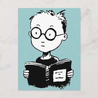 Carte Postale Vers de livre