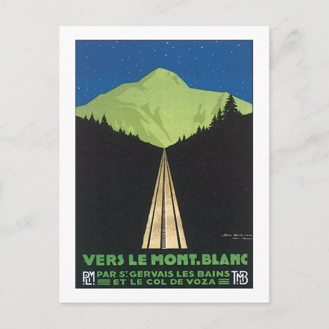 Carte Postale Vers le Mont Blanc (Devant)