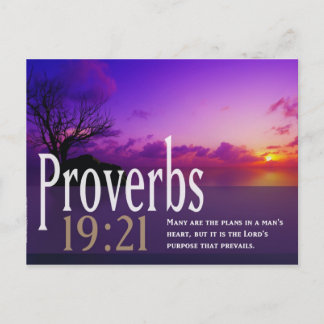 Carte postale Verset Bible