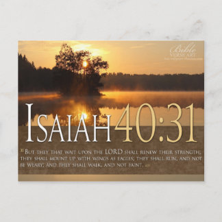 Carte postale Verset Bible