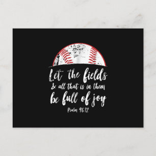 Carte Postale Verset biblique de baseball Verset chrétien migno