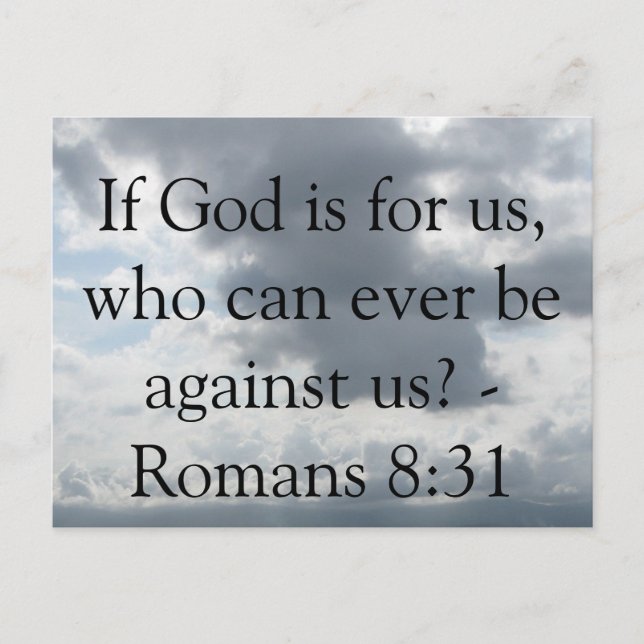 Carte Postale Verset biblique inspirant (Devant)