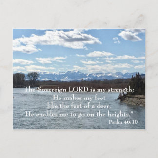 Carte postale verset biblique Psaume 46:10
