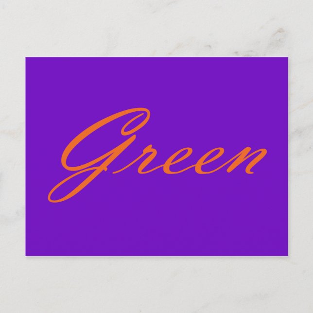 Carte Postale Vert (Devant)