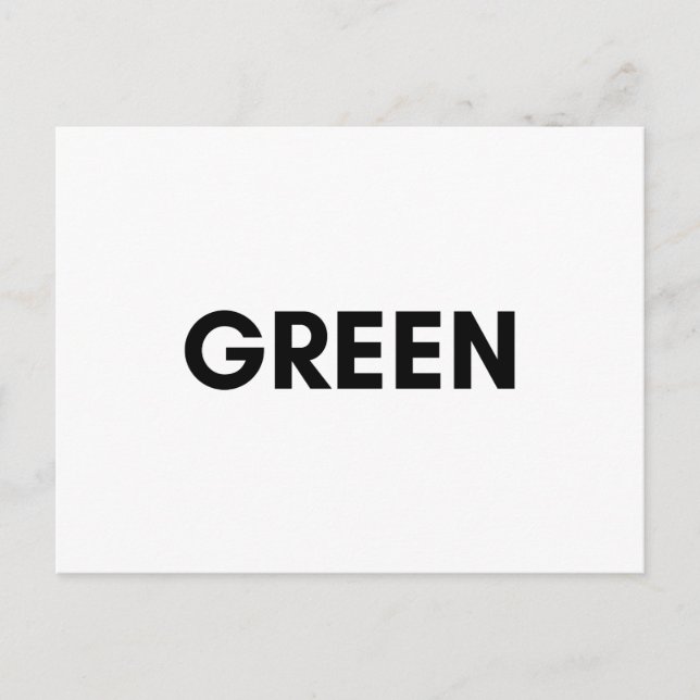 Carte Postale vert (Devant)