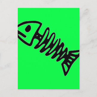 Carte Postale Vert citron