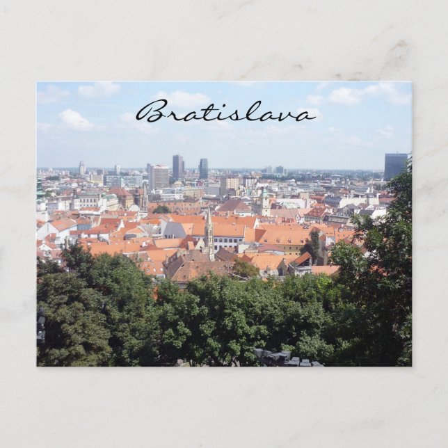 Carte Postale vert de la ville de bratislava (Devant)