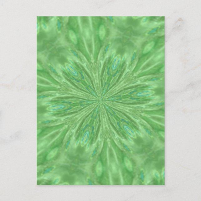 Carte Postale Vert de paon (Devant)