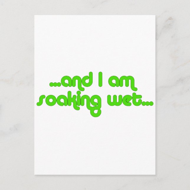 Carte Postale Vert humide (Devant)