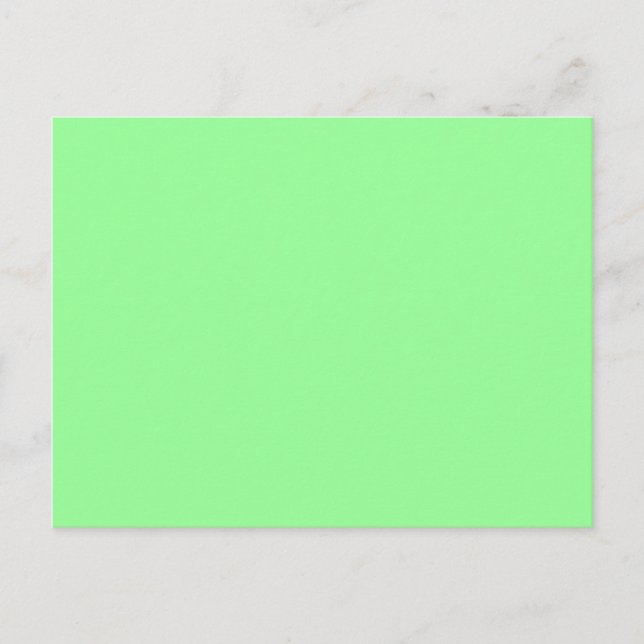 Carte Postale Vert Menthe (Devant)