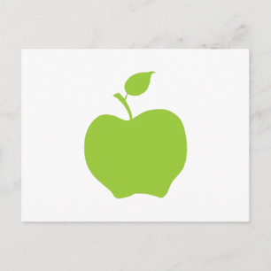Carte Postale Vert pomme