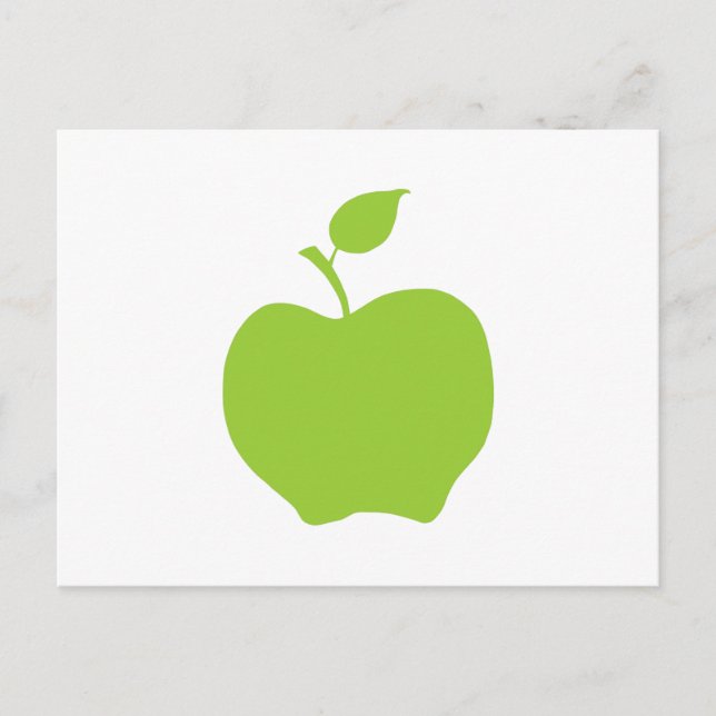 Carte Postale Vert pomme (Devant)