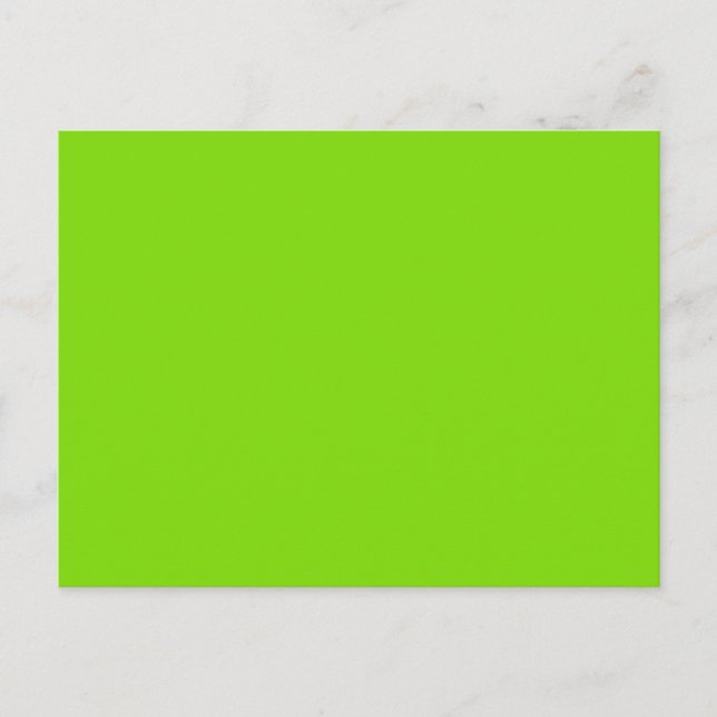 Carte Postale VERT PRINTEMPS (couleur solide) ~ (Devant)
