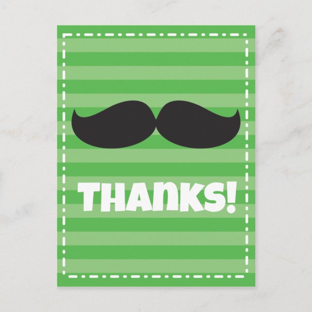 Carte Postale Vert stache (Devant)