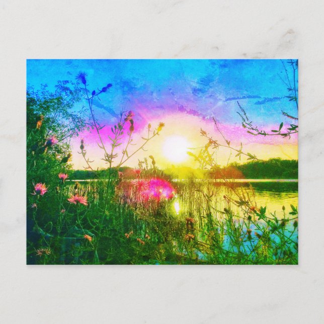 CARTE POSTALE VERTE DE TROUT LAKE (Devant)