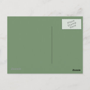 Carte postale verte Sage