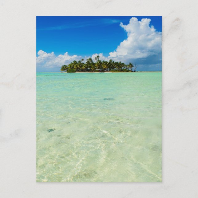 Carte postale verticale de l'île inhabitée (Devant)