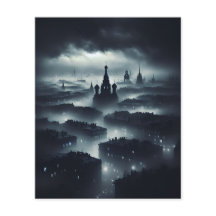 Carte postale Verticale nuit noire