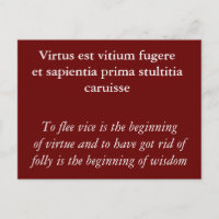Vertu et vice - Citation Horace
