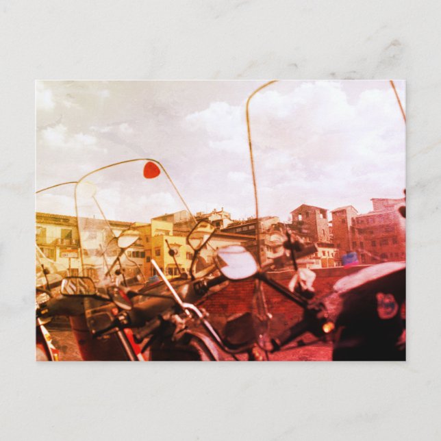 Carte Postale Vespas à Florence (Devant)