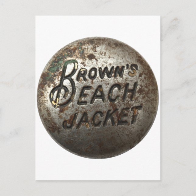 Carte Postale Veste de la plage de Brown (Devant)