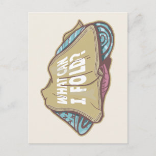 Carte Postale Vêtements pliants, jour de lessive