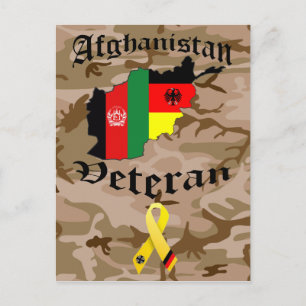 Carte Postale Vétéran d'Afghanistan allemand