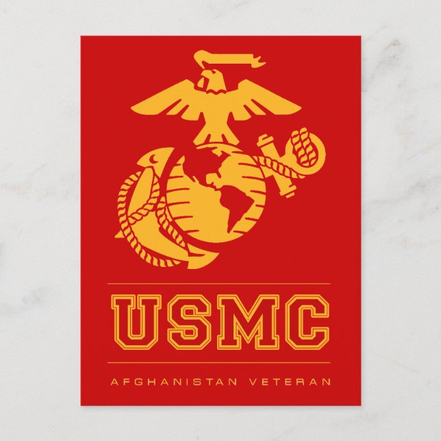 Carte Postale Vétéran de l'USMC Afghanistan (Devant)