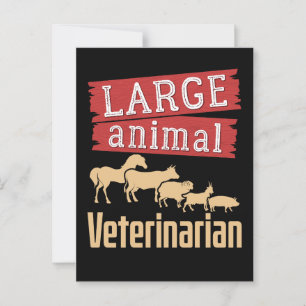Carte Postale Vétérinaire gros animal Vétérinaire animal Vétérin