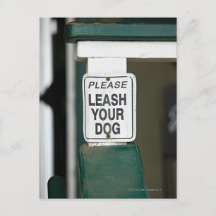 Carte Postale Veuillez laisser votre chien signer