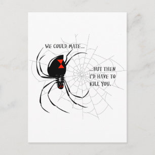 Carte Postale Veuve noire
