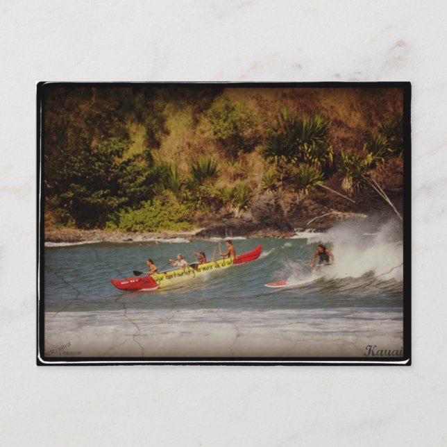 Carte Postale Viaja con 1 surfer x Kauai (Devant)
