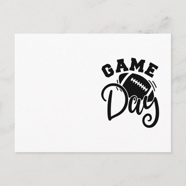 Carte Postale Vibes De Jour Conception Pour Les Amateurs De Foot (Devant)